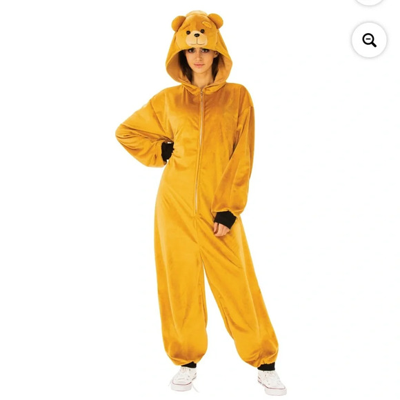 Rubie’s Light Brown Teddy Bear Onesie Pajamas Costume. Size L/XL. - Picture 16 of 16